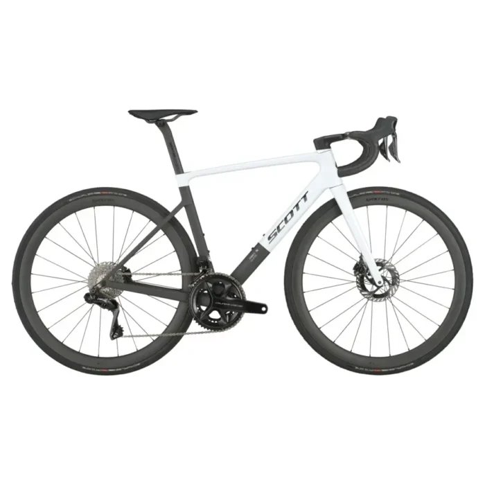 BICICLETA SCOTT ADDICT RC PRO - CUMULUS WHITE/CARBON BLACK